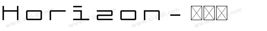Horizon字体转换