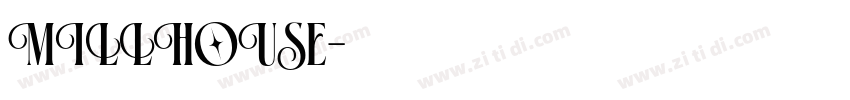 MILLHOUSE字体转换