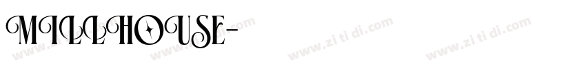 MILLHOUSE字体转换
