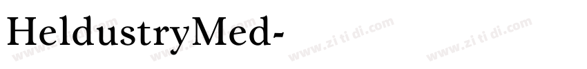 HeldustryMed字体转换