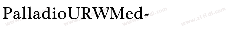 PalladioURWMed字体转换