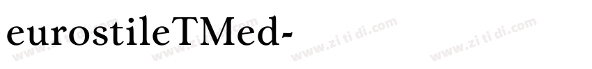 eurostileTMed字体转换