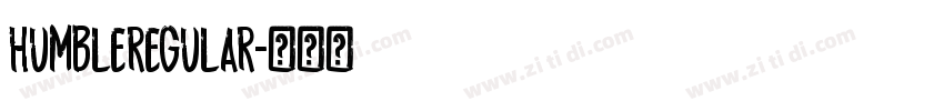 humbleregular字体转换
