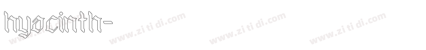 hyacinth字体转换