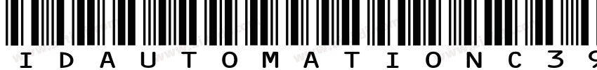 IDAutomationC39字体转换