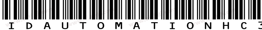 IDautomationHC39MFre字体转换