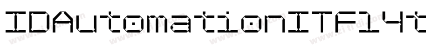 IDAutomationITF14tt字体转换