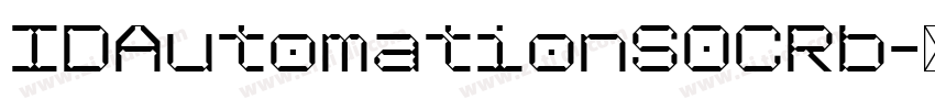 IDAutomationSOCRb字体转换