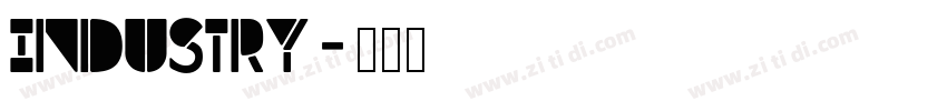 industry字体转换