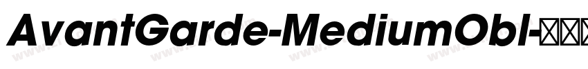 AvantGarde-MediumObl字体转换