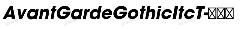 AvantGardeGothicItcT字体转换