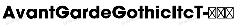 AvantGardeGothicItcT字体转换