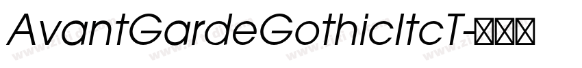 AvantGardeGothicItcT字体转换