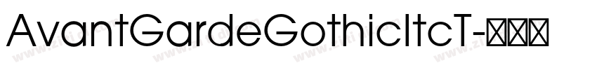 AvantGardeGothicItcT字体转换