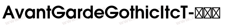 AvantGardeGothicItcT字体转换