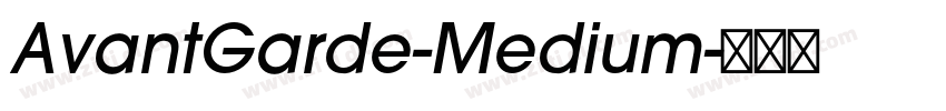 AvantGarde-Medium字体转换