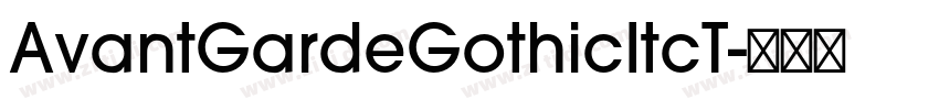 AvantGardeGothicItcT字体转换