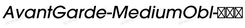 AvantGarde-MediumObl字体转换