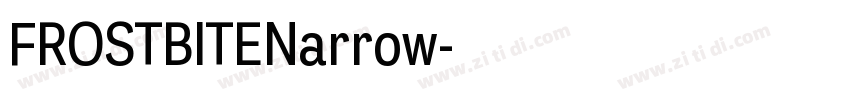 FROSTBITENarrow字体转换