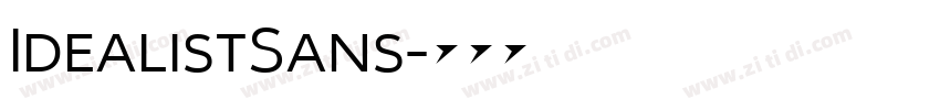 IdealistSans字体转换