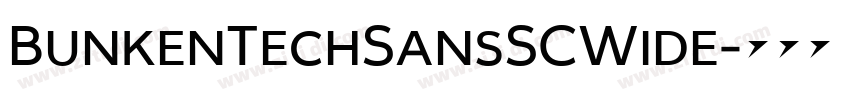 BunkenTechSansSCWide字体转换 BunkenTechSansSCWide字体转换