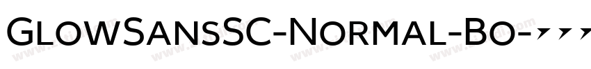GlowSansSC-Normal-Bo字体转换