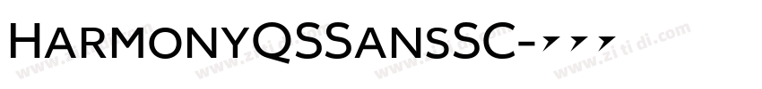 HarmonyQSSansSC字体转换 HarmonyQSSansSC字体转换