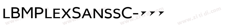 lBMPlexSanssC字体转换