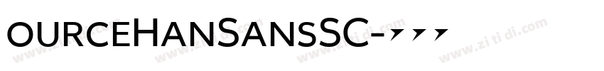 ourceHanSansSC字体转换