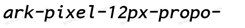 ark-pixel-12px-propo字体转换