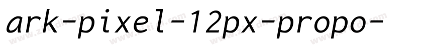 ark-pixel-12px-propo字体转换