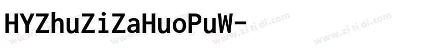 HYZhuZiZaHuoPuW字体转换