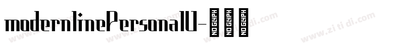 modernlinePersonalU字体转换