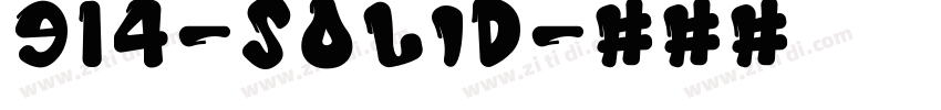 914-SOLID字体转换