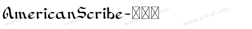 AmericanScribe字体转换