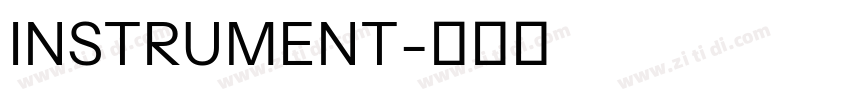 INSTRUMENT字体转换
