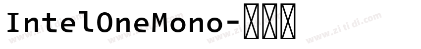 IntelOneMono字体转换