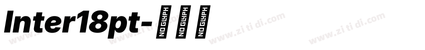 Inter18pt字体转换