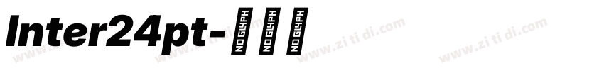 Inter24pt字体转换