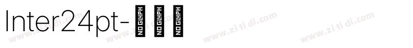 Inter24pt字体转换