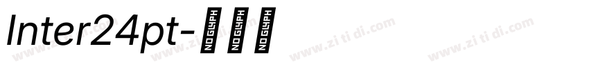 Inter24pt字体转换
