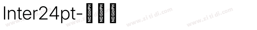 Inter24pt字体转换