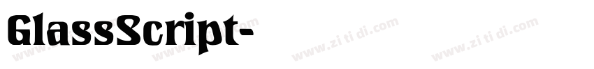 GlassScript字体转换