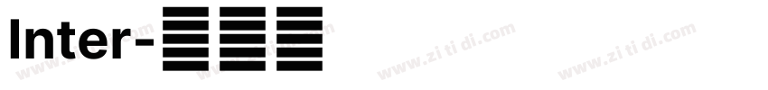 Inter字体转换