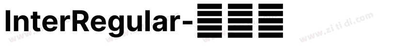 InterReguIar字体转换