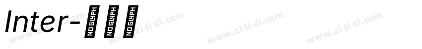Inter字体转换