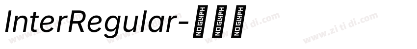 InterReguIar字体转换
