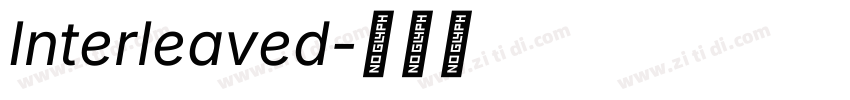 Interleaved字体转换