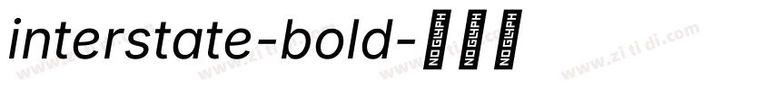 interstate-bold字体转换