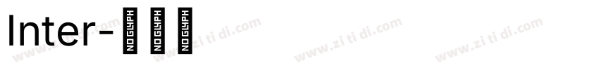 Inter字体转换